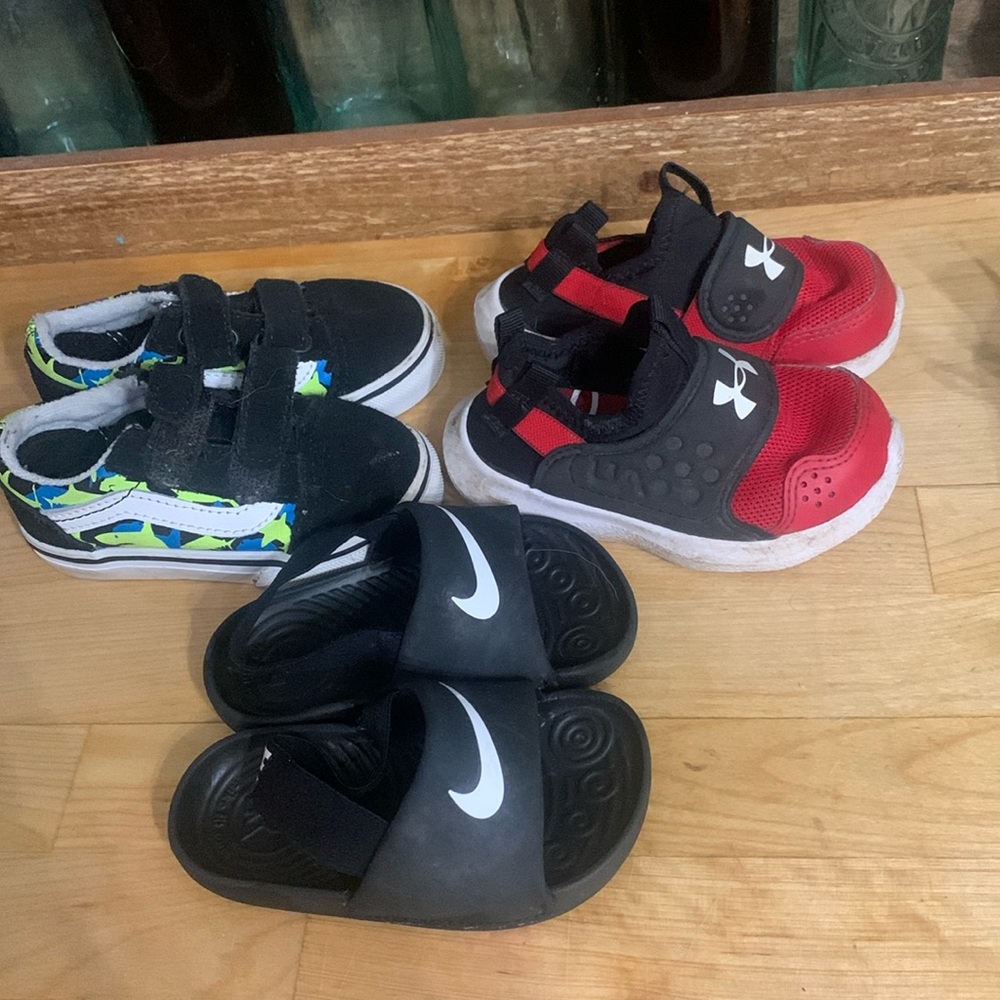 Used baby sneaker and sandal bundle